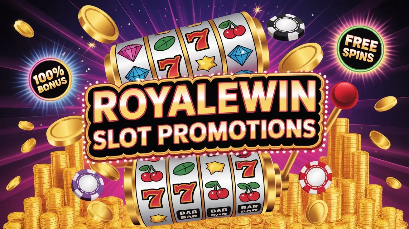 Royalewin slot promotions overview showing bonus terms and free spin offers