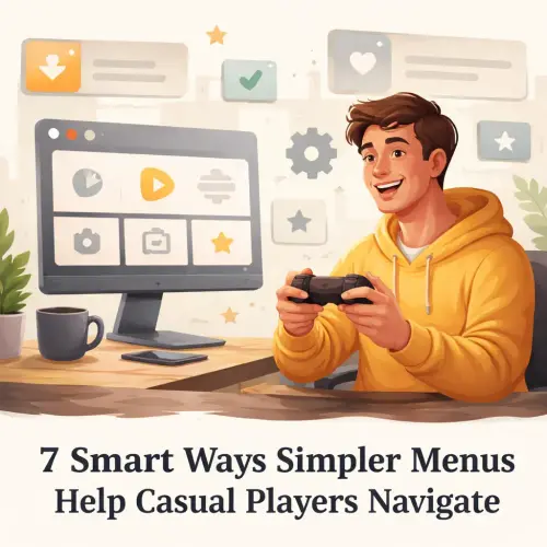 simpler menus help casual players navigate